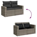 Casa si Gradina - Gradina si terasa - Mobilier exterior - Seturi mobila gradina - Set mobilier de gradina cu perne, 13 piese, gri, poliratan - Infinity.ro