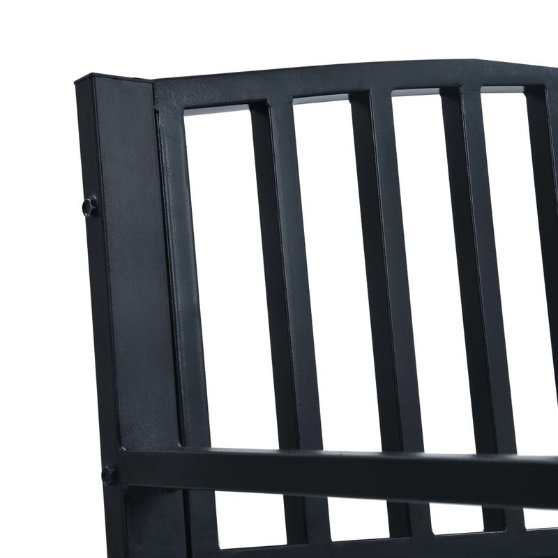 Casa si Gradina - Gradina si terasa - Mobilier exterior - Bancute de gradina - Banca de gradina din otel, negru, 120 cm - Infinity.ro