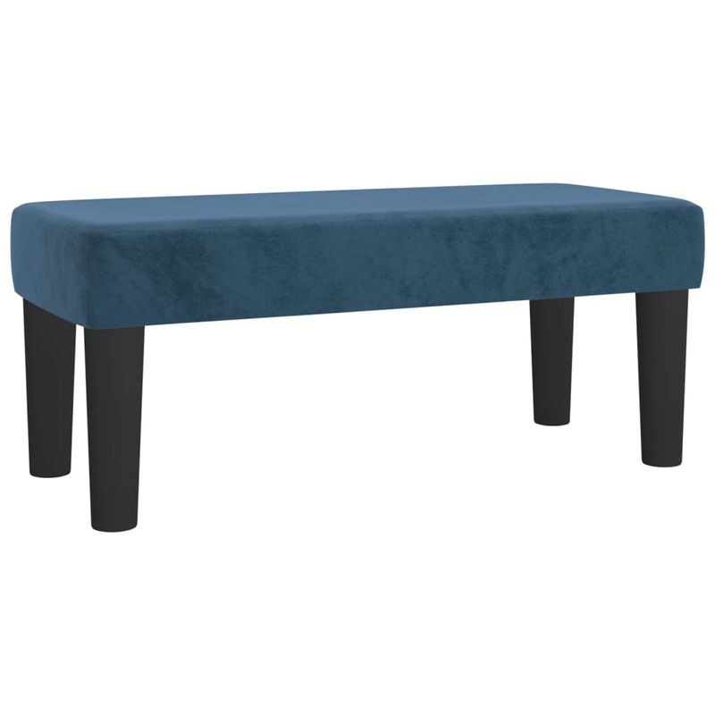 Casa si Gradina - Mobilier - Paturi si accesorii - Paturi - Pat box spring cu saltea, albastru inchis, 90x200 cm, catifea - Infinity.ro