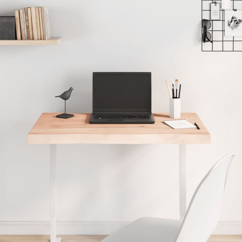 Casa si Gradina - Mobilier - Feronerie si accesorii mobila - Blat masa 80x60x(2-4) cm lemn stejar netratat contur organic - Infinity.ro
