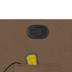 Ingrijire personala si Cosmetice - Sanatate si wellness - Articole wellness - Fotolii de masaj - Fotoliu de masaj rabatabil cu ridicare, maro, textil - Infinity.ro