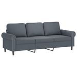 Casa si Gradina - Mobilier - Seturi de mobilier - Seturi living - Set de canapele cu perne, 4 piese, gri inchis, catifea - Infinity.ro