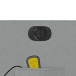Casa si Gradina - Mobilier - Scaune si fotolii - Fotolii - Fotoliu electric masaj rabatabil cu ridicare, gri inchis textil - Infinity.ro