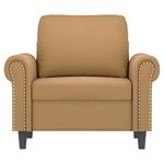 Casa si Gradina - Mobilier - Scaune si fotolii - Fotolii - Fotoliu canapea, Maro, 60 cm, catifea - Infinity.ro