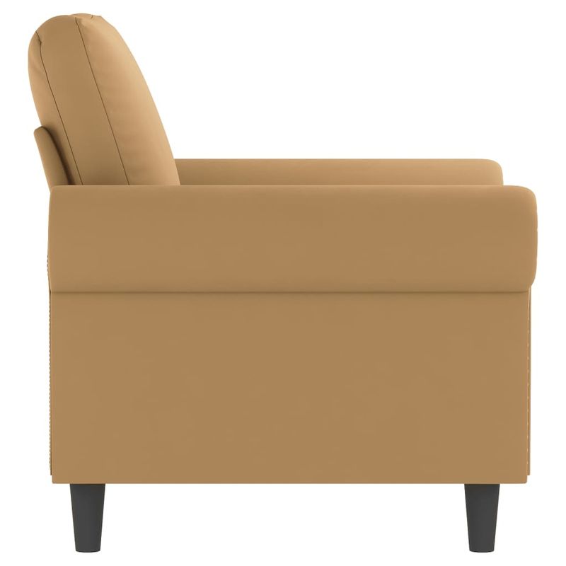 Casa si Gradina - Mobilier - Scaune si fotolii - Fotolii - Fotoliu canapea, Maro, 60 cm, catifea - Infinity.ro