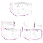 Casa si Gradina - Gradina si terasa - Mobilier exterior - Canapele si fotolii gradina - Canapea de gradina cu 6 locuri, maro ceruit, lemn masiv de pin - Infinity.ro