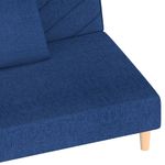 Casa si Gradina - Mobilier - Canapele si coltare - Canapele - Canapea extensibila cu 2 locuri, 2 perne, albastru, textil - Infinity.ro