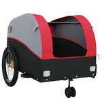 Sport si Outdoor - Ciclism - Accesorii pentru biciclete - Remorci biciclete - Remorca pentru biciclete, negru și rosu, 45 kg, fier, mărime 63x126x63 cm - Infinity.ro