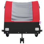 Sport si Outdoor - Ciclism - Accesorii pentru biciclete - Remorci biciclete - Remorca pentru biciclete, negru și rosu, 45 kg, fier, mărime 63x126x63 cm - Infinity.ro