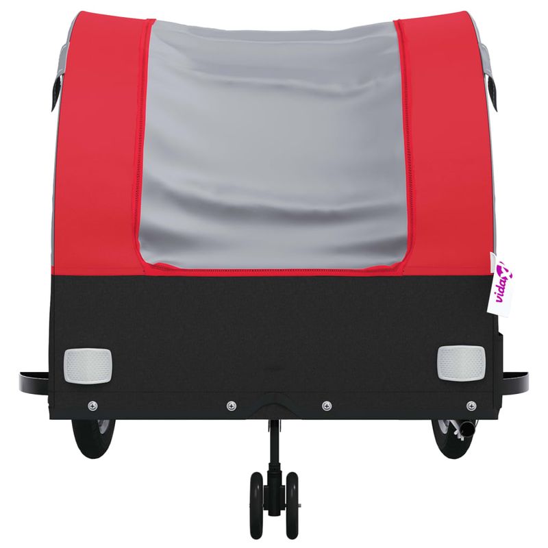 Sport si Outdoor - Ciclism - Accesorii pentru biciclete - Remorci biciclete - Remorca pentru biciclete, negru și rosu, 45 kg, fier, mărime 63x126x63 cm - Infinity.ro