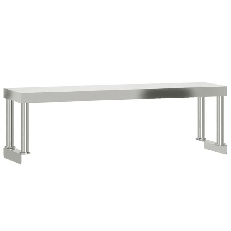 Casa si Gradina - Mobilier - Comode si corpuri - Corpuri bucatarie - Masa bucatarie cu raft superior, 110x55x120 cm, otel inoxidabil - Infinity.ro