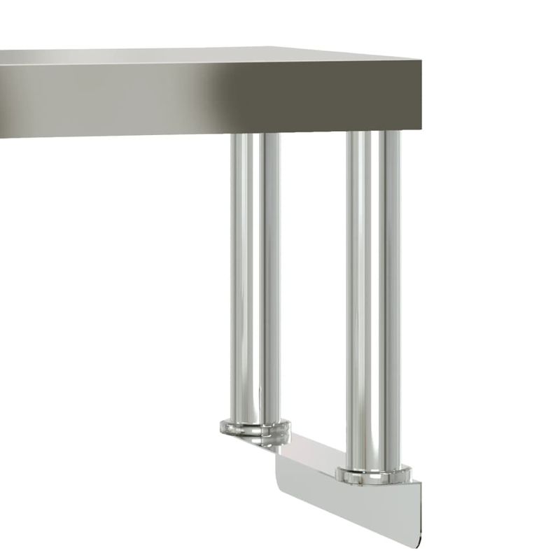 Casa si Gradina - Mobilier - Comode si corpuri - Corpuri bucatarie - Masa bucatarie cu raft superior, 110x55x120 cm, otel inoxidabil - Infinity.ro