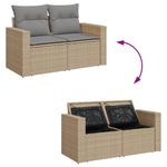 Casa si Gradina - Gradina si terasa - Mobilier exterior - Seturi mobila gradina - Set canapele de gradina, 13 piese, cu perne, bej, poliratan - Infinity.ro