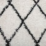 Casa si Gradina - Textile si covoare - Covoare - Covoare casa - Covor pufos modern, fir lung, crem si negru, Ø 280 cm - Infinity.ro