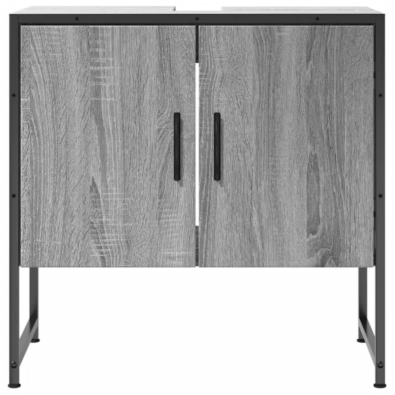 Casa si Gradina - Mobilier - Mobilier baie - Comode baie - Comoda chiuveta baie, gri sonoma, 60x33x60 cm, lemn prelucrat - Infinity.ro