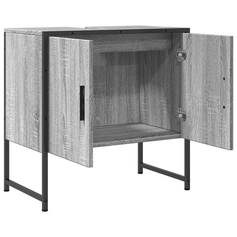 Casa si Gradina - Mobilier - Mobilier baie - Comode baie - Comoda chiuveta baie, gri sonoma, 60x33x60 cm, lemn prelucrat - Infinity.ro