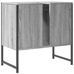 Casa si Gradina - Mobilier - Mobilier baie - Comode baie - Comoda chiuveta baie, gri sonoma, 60x33x60 cm, lemn prelucrat - Infinity.ro