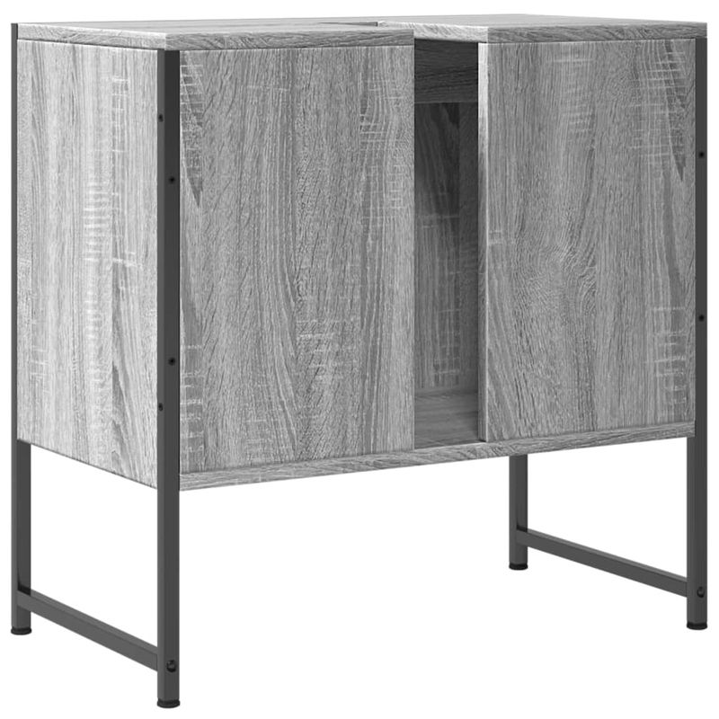 Casa si Gradina - Mobilier - Mobilier baie - Comode baie - Comoda chiuveta baie, gri sonoma, 60x33x60 cm, lemn prelucrat - Infinity.ro