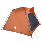 Sport si Outdoor - Camping - Corturi camping - Cort camping, 4 persoane, gri/oranj, impermeabil, setare rapida - Infinity.ro