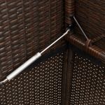 Casa si Gradina - Gradina si terasa - Mobilier exterior - Bancute de gradina - Banca de gradina cu perna, maro, poliratan - Infinity.ro