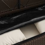 Casa si Gradina - Gradina si terasa - Mobilier exterior - Bancute de gradina - Banca de gradina cu perna, maro, poliratan - Infinity.ro