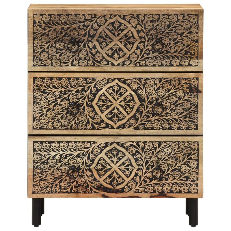 Casa si Gradina - Mobilier - Comode si corpuri - Comode - Dulapuri laterale, 2 buc., 60x33x75 cm, lemn masiv de mango - Infinity.ro