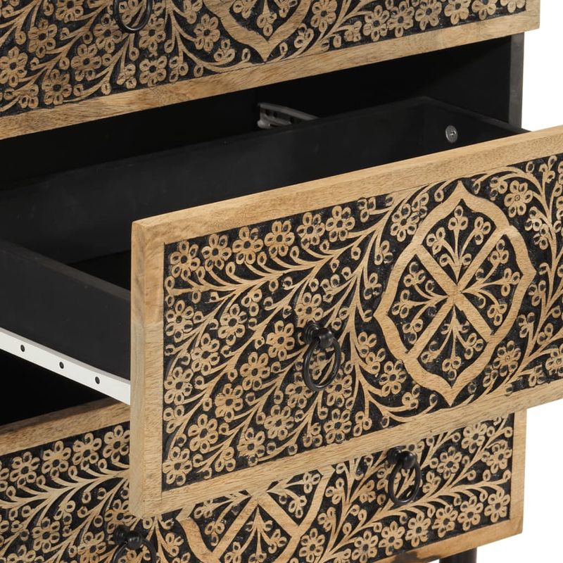 Casa si Gradina - Mobilier - Comode si corpuri - Comode - Dulapuri laterale, 2 buc., 60x33x75 cm, lemn masiv de mango - Infinity.ro