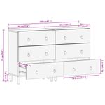 Casa si Gradina - Mobilier - Comode si corpuri - Comode - Dulapuri laterale, 2 buc., 60x33x75 cm, lemn masiv de mango - Infinity.ro