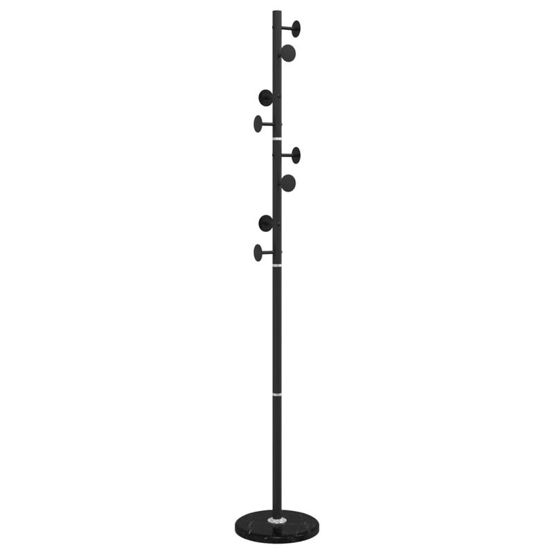Casa si Gradina - Mobilier - Organizare si depozitare - Cuiere - Cuier de haine, negru, 176 cm, fier vopsit electrostatic - Infinity.ro