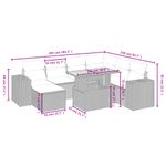 Casa si Gradina - Gradina si terasa - Mobilier exterior - Seturi mobila gradina - Set mobilier de gradina cu perne, 8 piese, negru, poliratan - Infinity.ro