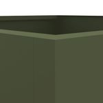 Casa si Gradina - Gradinarit si plante - Plante si ghivece - Ghivece si suporturi - Jardiniera, verde masliniu, 42x38x75 cm, otel laminat la rece - Infinity.ro