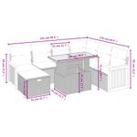 Casa si Gradina - Gradina si terasa - Mobilier exterior - Seturi mobila gradina - Set mobilier de gradina cu perne, 8 piese, negru, poliratan - Infinity.ro