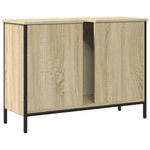 Casa si Gradina - Mobilier - Mobilier baie - Comode baie - Comoda chiuveta baie, stejar sonoma, 80x30x60 cm, lemn prelucrat - Infinity.ro