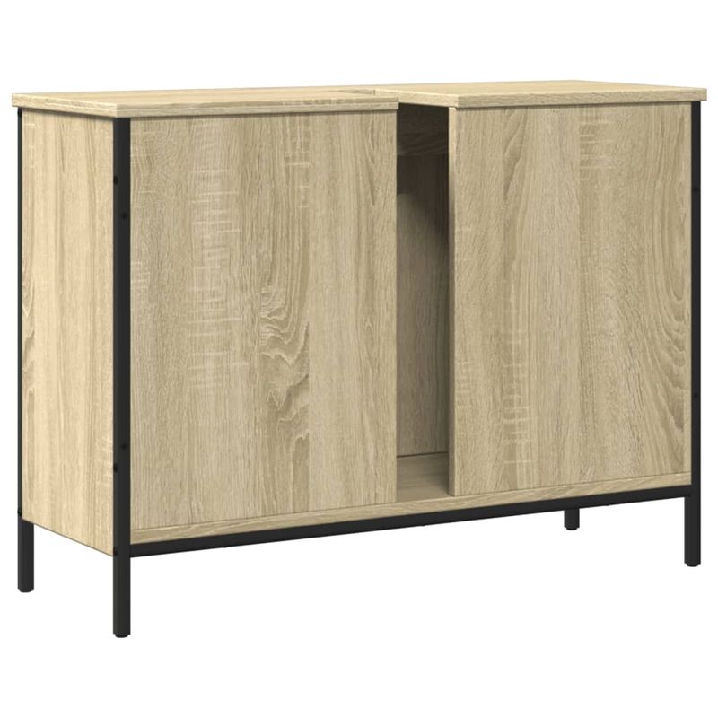Casa si Gradina - Mobilier - Mobilier baie - Comode baie - Comoda chiuveta baie, stejar sonoma, 80x30x60 cm, lemn prelucrat - Infinity.ro