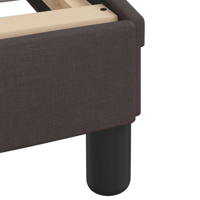 Casa si Gradina - Mobilier - Paturi si accesorii - Paturi - Cadru de pat cu tablie, maro inchis, 140x190 cm, textil - Infinity.ro