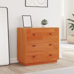 Casa si Gradina - Mobilier - Comode si corpuri - Comode - Dulap, maro miere, 80x40x75 cm, lemn masiv de pin - Infinity.ro