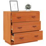 Casa si Gradina - Mobilier - Comode si corpuri - Comode - Dulap, maro miere, 80x40x75 cm, lemn masiv de pin - Infinity.ro