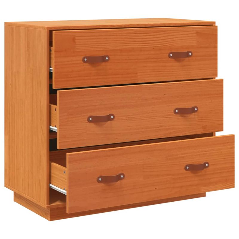 Casa si Gradina - Mobilier - Comode si corpuri - Comode - Dulap, maro miere, 80x40x75 cm, lemn masiv de pin - Infinity.ro