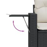 Casa si Gradina - Gradina si terasa - Mobilier exterior - Canapele si fotolii gradina - Set canapele de gradina cu perne, 11 piese, negru, poliratan - Infinity.ro