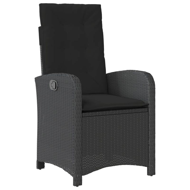 Casa si Gradina - Gradina si terasa - Mobilier exterior - Seturi mobila gradina - Set mobilier de gradina cu perne, 5 piese, negru, poliratan - Infinity.ro