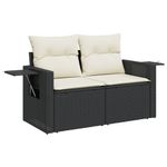 Casa si Gradina - Gradina si terasa - Mobilier exterior - Canapele si fotolii gradina - Set canapele de gradina cu perne, 10 piese, negru, poliratan - Infinity.ro