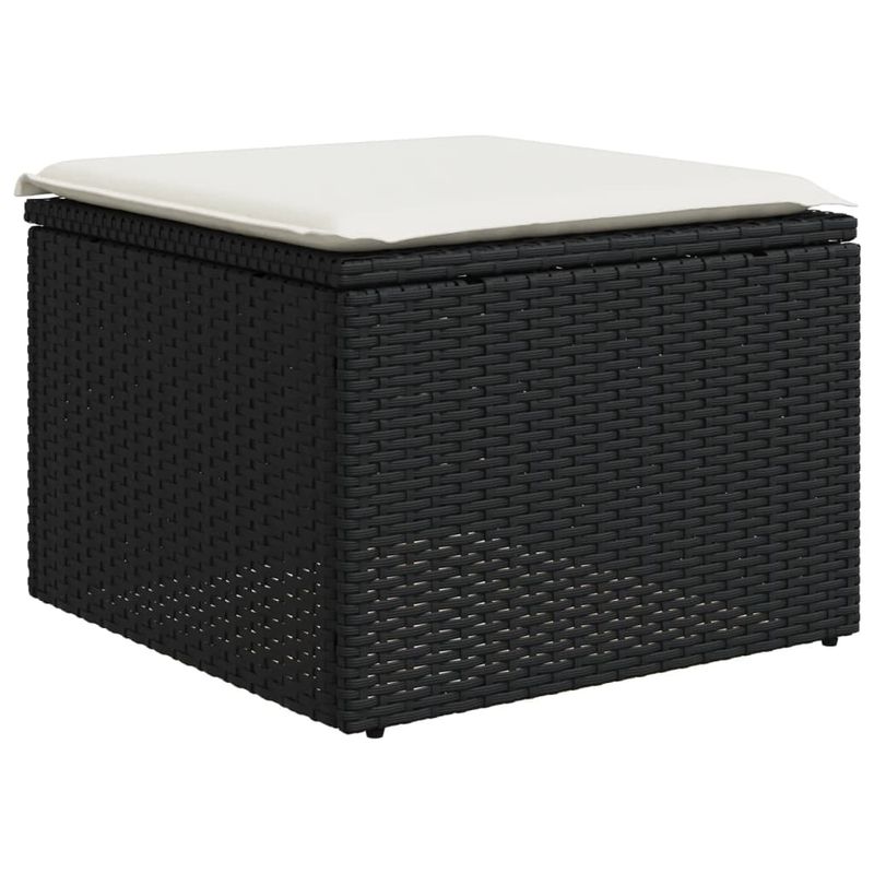 Casa si Gradina - Gradina si terasa - Mobilier exterior - Canapele si fotolii gradina - Set canapele de gradina cu perne, 10 piese, negru, poliratan - Infinity.ro