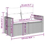 Casa si Gradina - Gradina si terasa - Mobilier exterior - Canapele si fotolii gradina - Set canapele de gradina cu perne, 10 piese, negru, poliratan - Infinity.ro