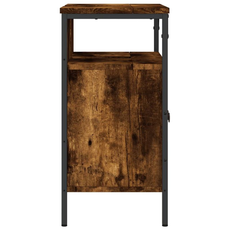 Casa si Gradina - Mobilier - Mobilier baie - Comode baie - Comoda chiuveta baie, stejar fumuriu, 60x30x60 cm lemn prelucrat - Infinity.ro