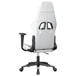 PC, gaming si accesorii - Gaming - Accesorii gaming - Scaune gaming - Scaun de gaming de masaj, alb si negru, piele ecologica - Infinity.ro