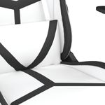 PC, gaming si accesorii - Gaming - Accesorii gaming - Scaune gaming - Scaun de gaming de masaj, alb si negru, piele ecologica - Infinity.ro