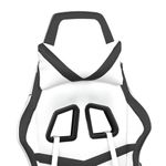PC, gaming si accesorii - Gaming - Accesorii gaming - Scaune gaming - Scaun de gaming de masaj, alb si negru, piele ecologica - Infinity.ro