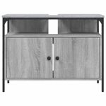 Casa si Gradina - Mobilier - Mobilier baie - Comode baie - Comoda chiuveta baie, gri sonoma, 80x30x60 cm, lemn prelucrat - Infinity.ro