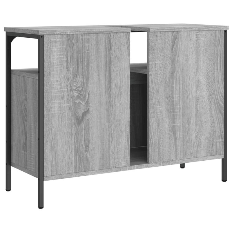 Casa si Gradina - Mobilier - Mobilier baie - Comode baie - Comoda chiuveta baie, gri sonoma, 80x30x60 cm, lemn prelucrat - Infinity.ro