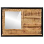 Casa si Gradina - Decoratiuni - Oglinzi - Oglinda cu rafturi 80x8x55 cm sticla si lemn masiv de mango - Infinity.ro